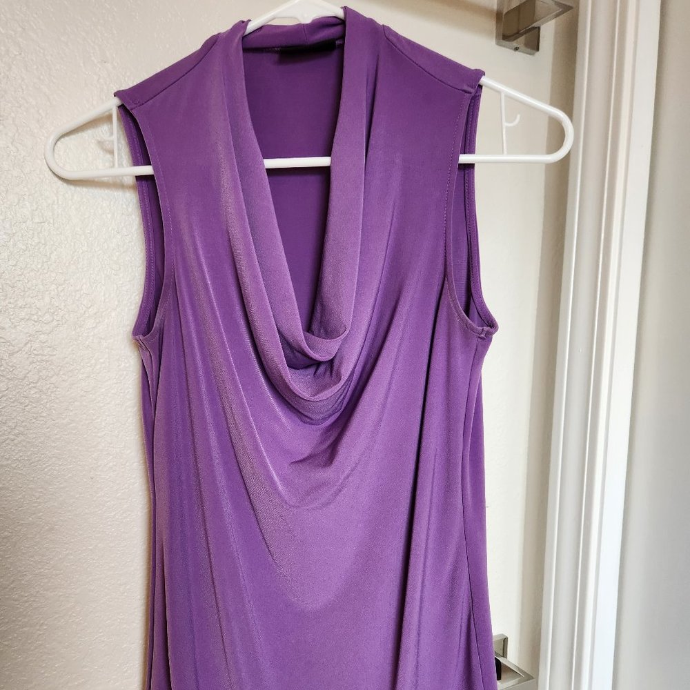 Lavender sleeveless dress shirt